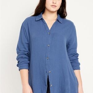 Old Navy Gauze Button-Up Shirt